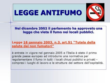 legge antifumo
