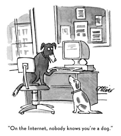 Su internet nessuno sa che sei un cane