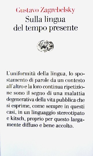 Sulla lingua del tempo presente