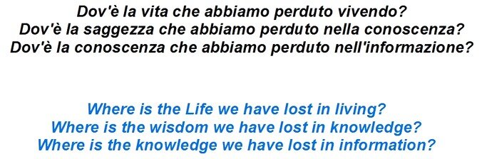 La Rocca di TS Eliot
